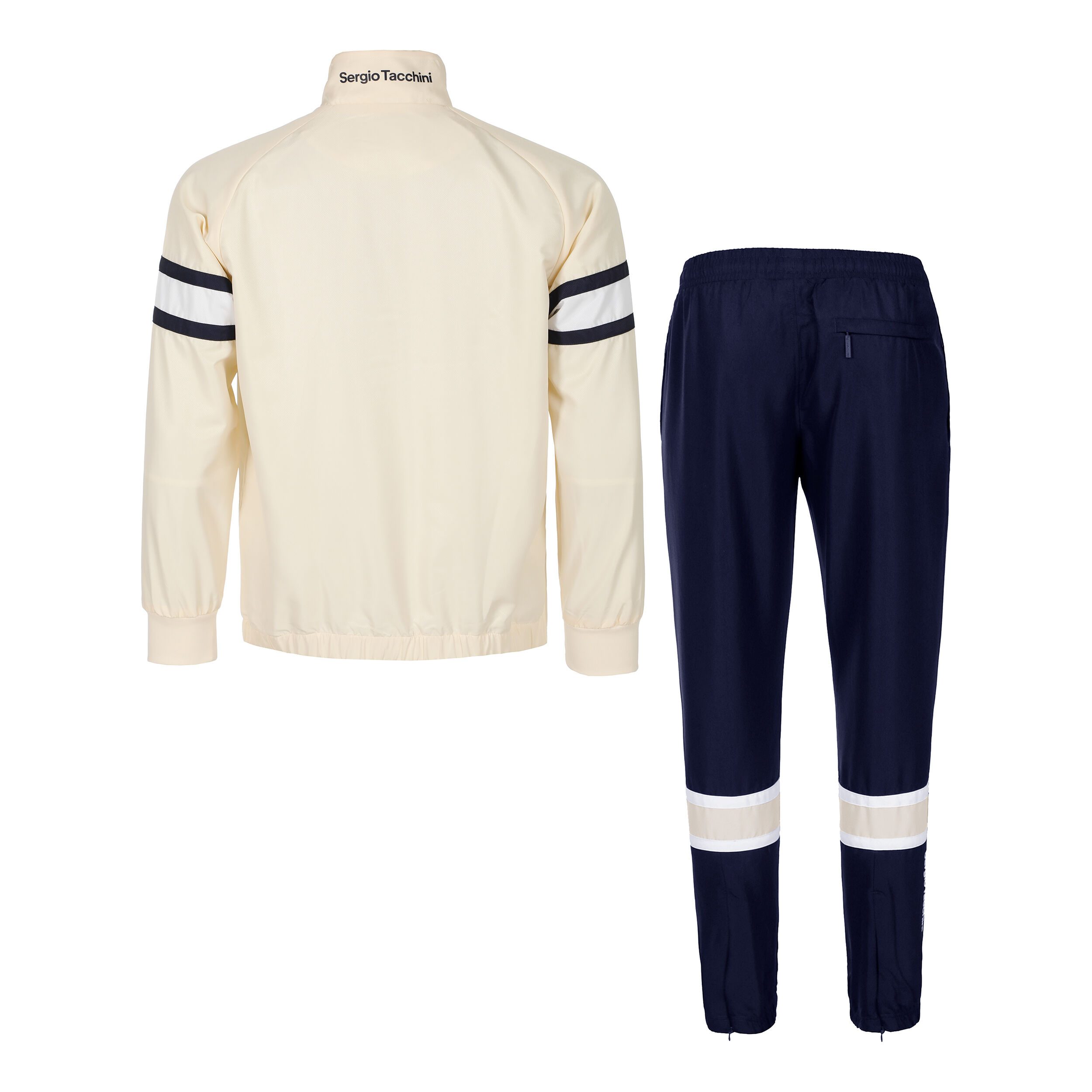 Buy Sergio Tacchini Board Trainingspak Heren Donkerblauw Creme online Tennis Point NL