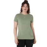 ASICS Kleding ASICS Road Seamless Hardloopshirt Dames-Grijs,Blauw