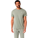 ASICS Hardloopshirt ASICS Spiral Embroidery Hardloopshirt Heren-groen