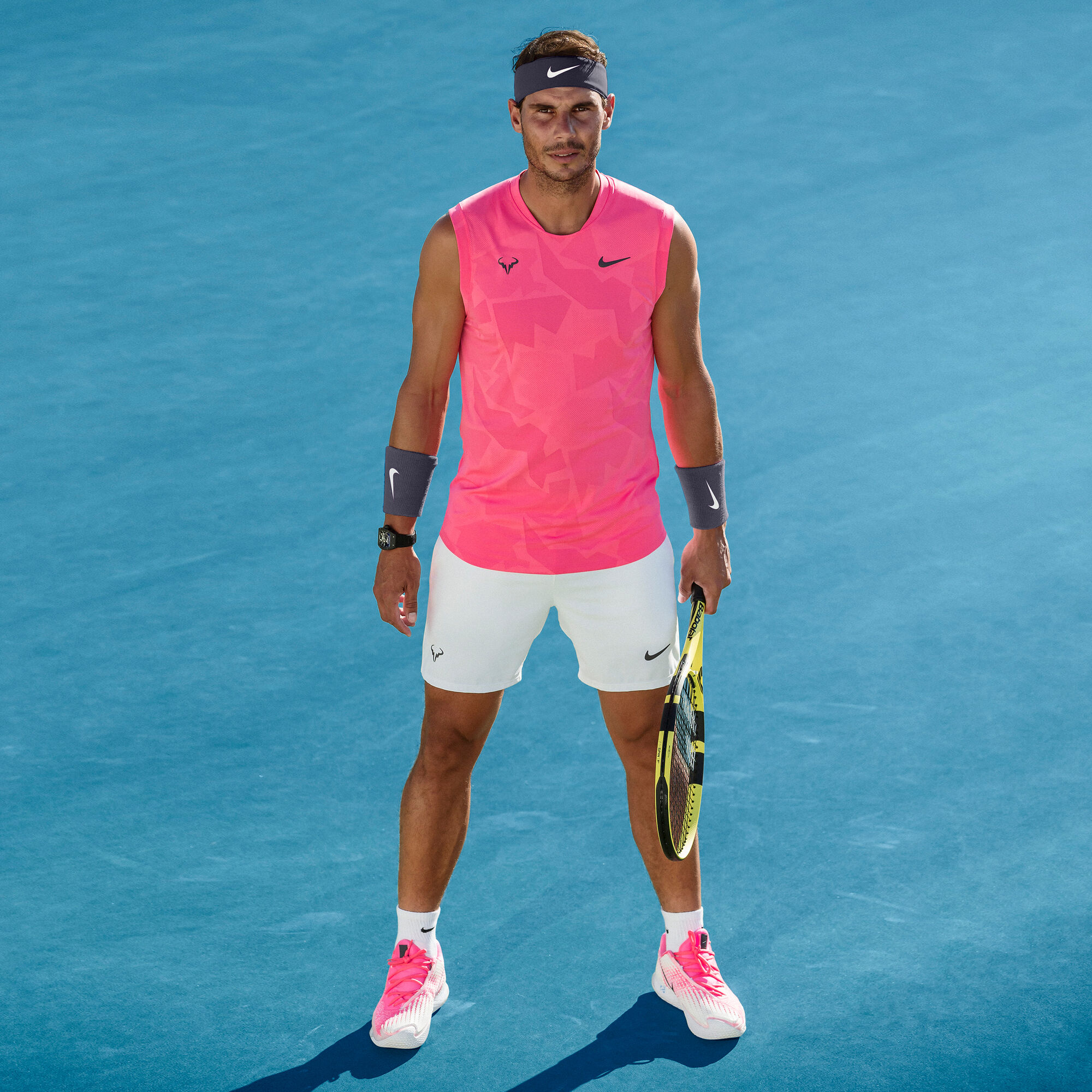 Nike Rafael Nadal Zoom Vapor Cage 4 Clay Gravelschoen Heren - Pink, Wit kopen | Tennis-Point