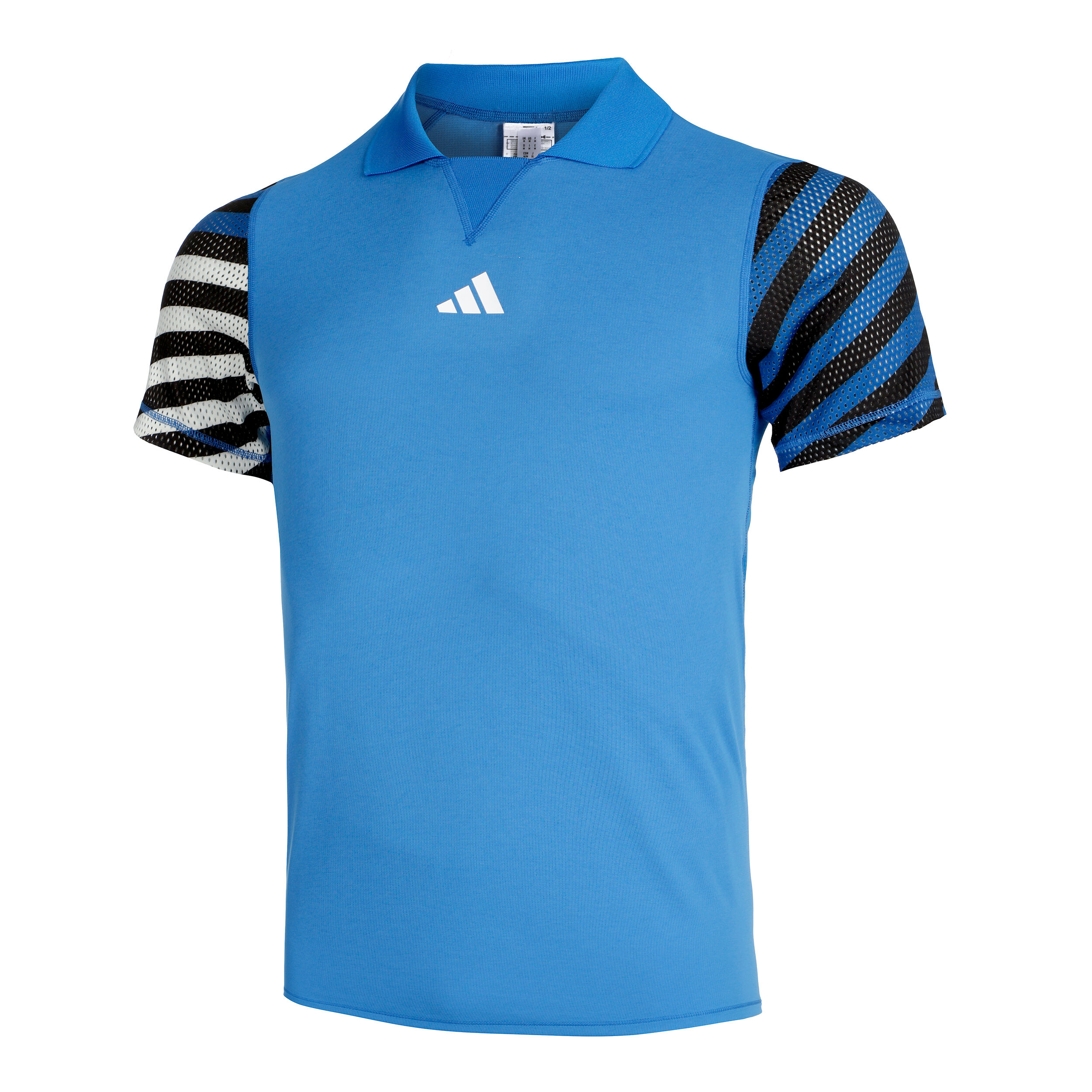 Adidas striped polo store
