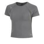 Under Armour T-shirt Under Armour Motion Mesh T-shirt Dames-groen, grijs