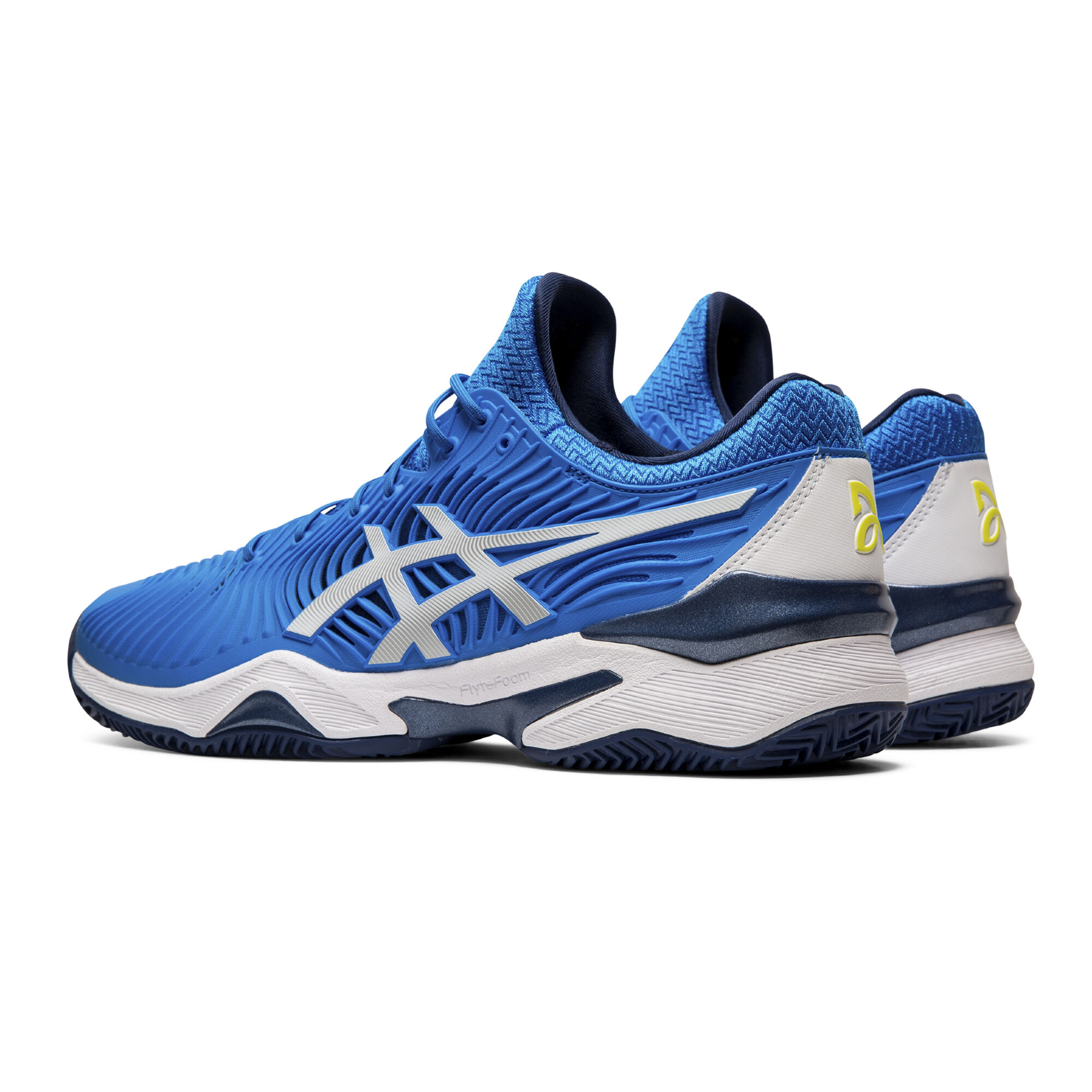 Buy ASICS Court FF Clay Gravelschoen Heren Blauw Wit online Tennis
