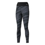 Mizuno Kleding Mizuno 7/8 Printed Tight Dames-Zwart