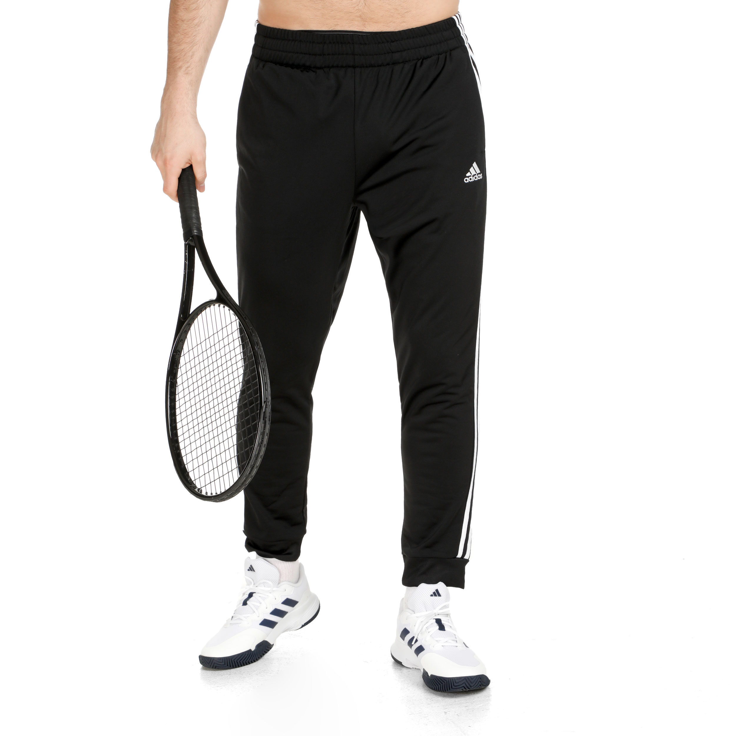 Buy adidas Sportswear Basic 3 Stripes Tricot Trainingspak Heren Zwart Wit online Tennis Point NL