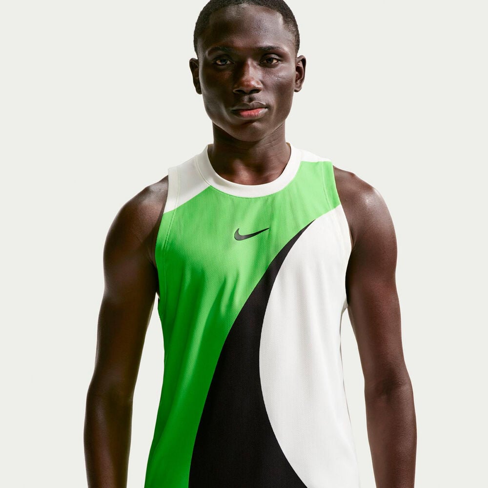 Nike Carlos Alcaraz Court Dri-Fit Advantage Slam Tanktop Heren-groen, wit