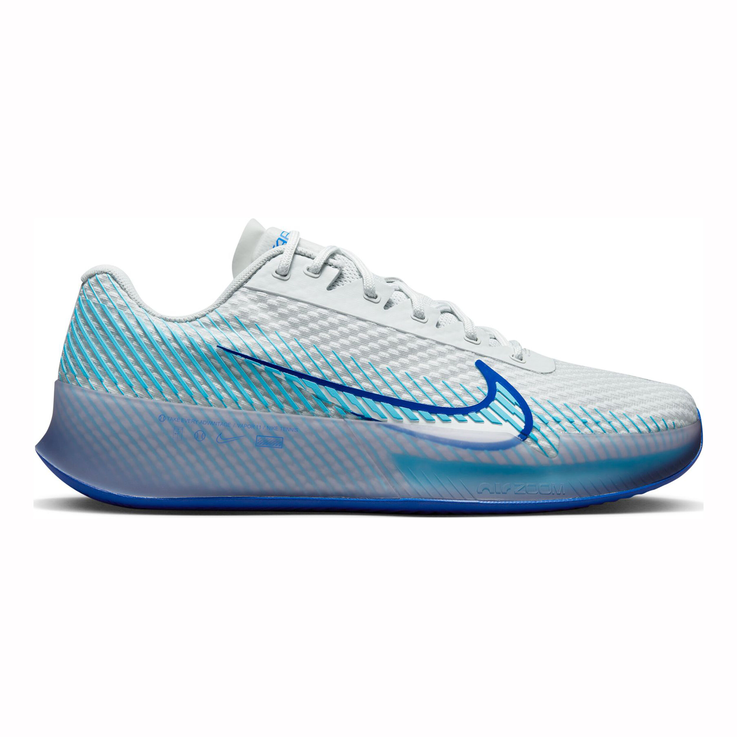 Buy Nike Air Zoom Vapor 11 Gravelschoen Heren Wit Turkoois online Tennis Point NL