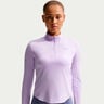 Swift Half-Zip Hardloopshirt Dames - paars, zilver