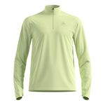 Odlo Kleding Odlo Essential Thermal Midlayer 1/2 Zip Hardloopshirt Heren - limoen, 