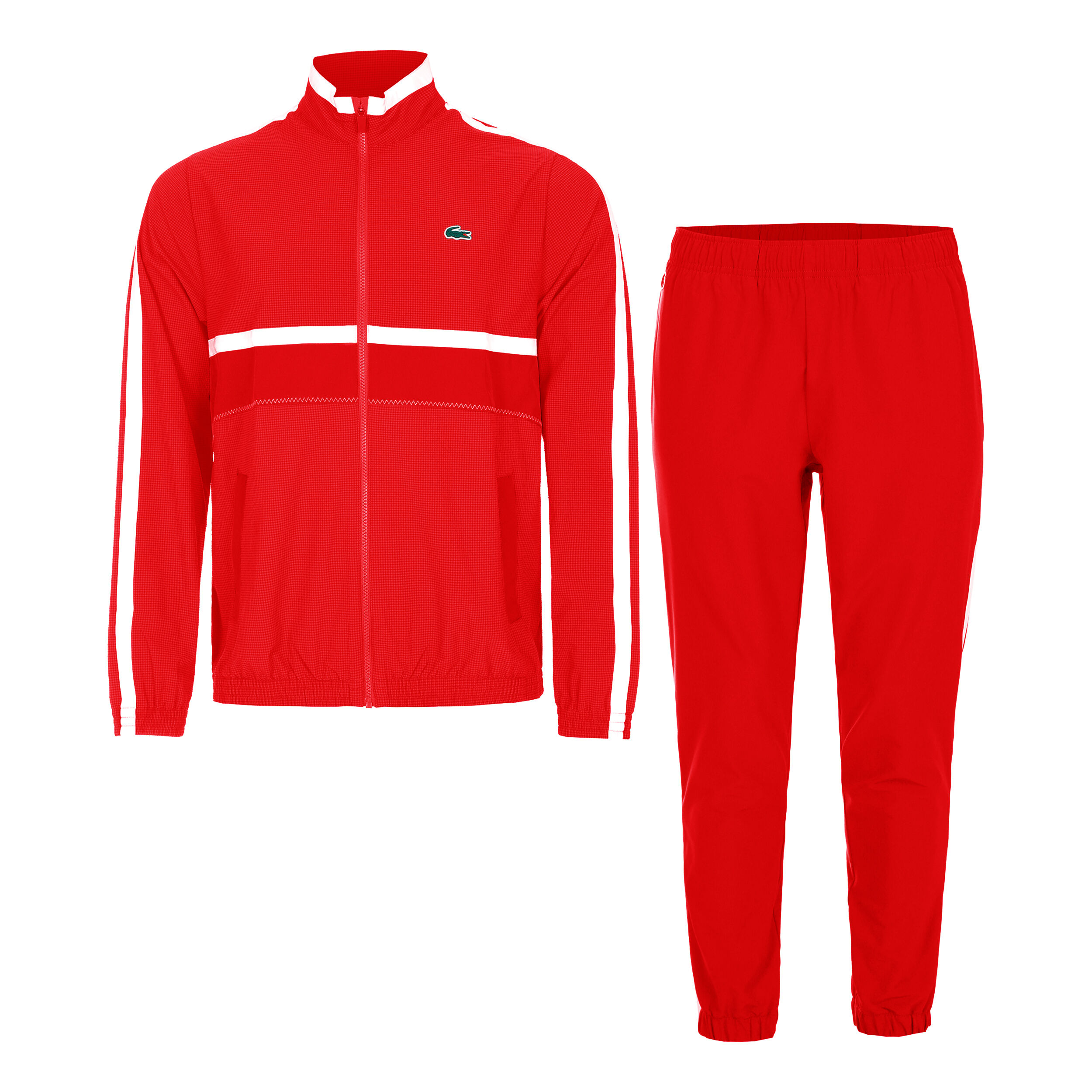Lacoste trainingspak rood sale