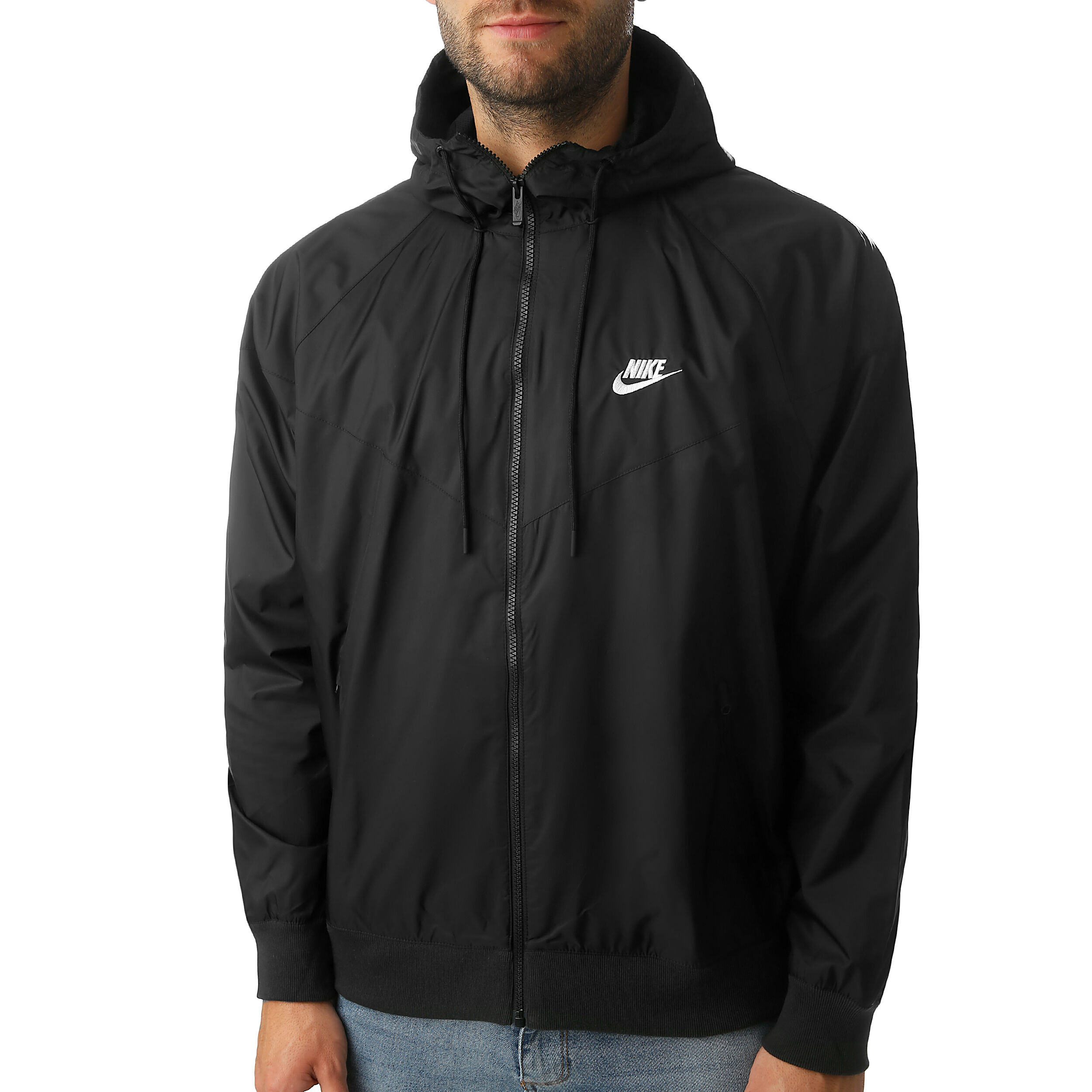 nike windrunner zwart wit