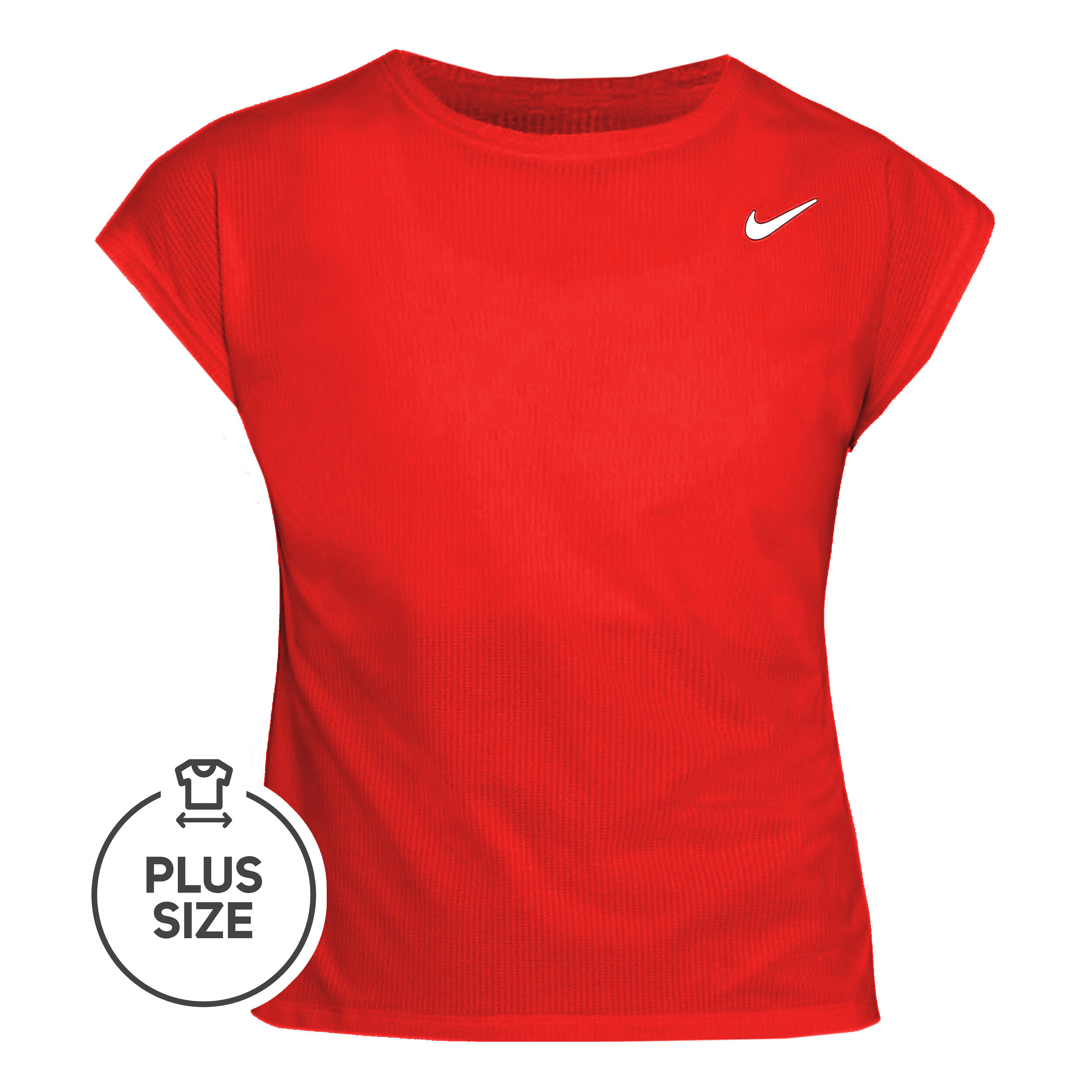 Plus size red 2025 nike shirt