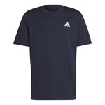 adidas Kleding adidas Essentials Single Jersey Embroidered Small Logo T-shirt Heren-Donkerblauw