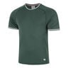 Court Performance Crew T-shirt Heren-Donkergroen