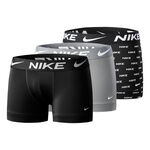 Nike Kleding Nike Dri-FIT Essential Micro Trunk Boxershort Verpakking 3 Stuks Heren-Zwart,Grijs