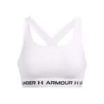 Under Armour Kleding Under Armour Crossback Mid Sport-bh Dames - wit, zwart