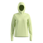 Odlo Kleding Odlo Essential Thermal Midlayer Hardloopshirt Dames-Limoen