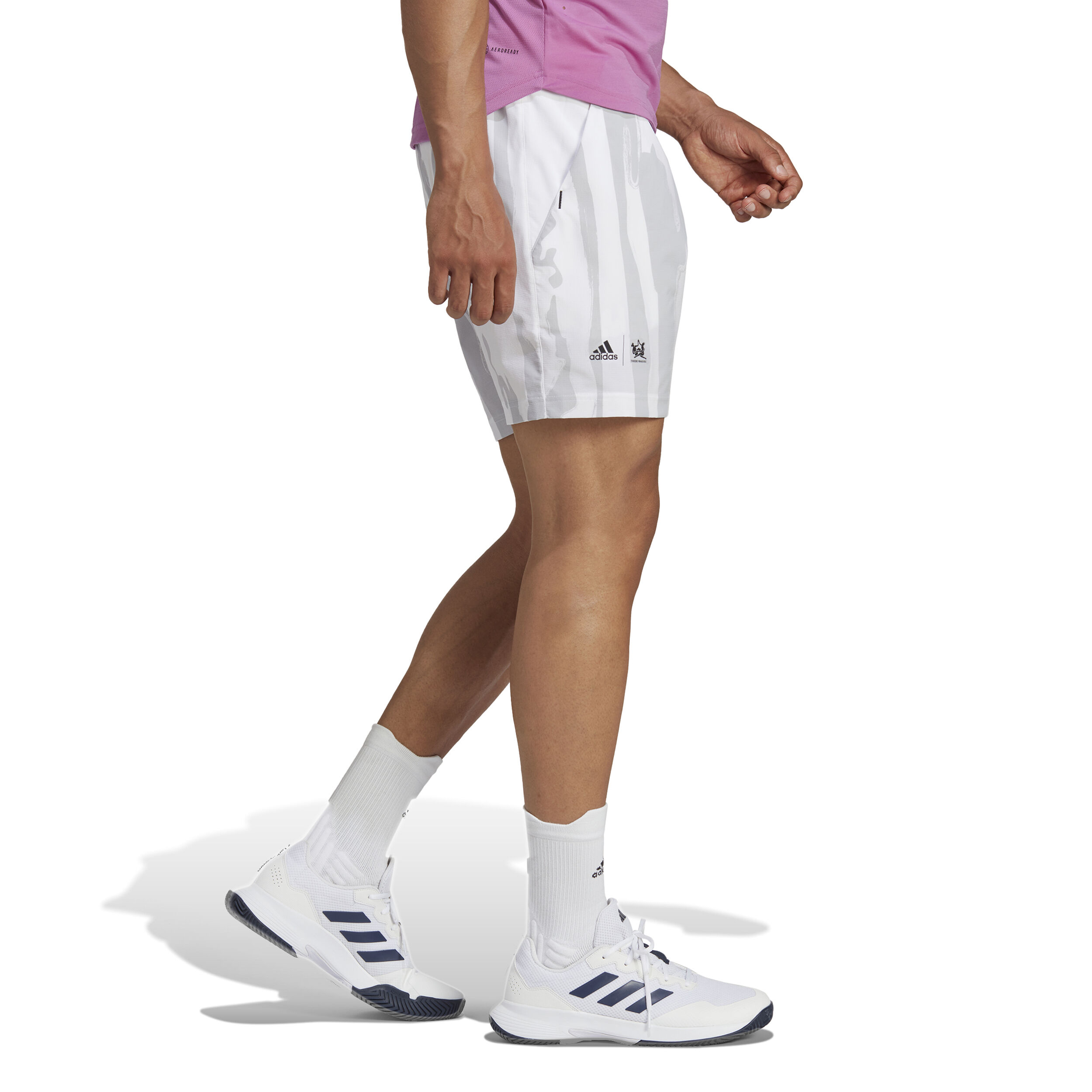 Buy adidas New York Printed Shorts Heren Wit Lichtgrijs online