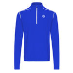 BIDI BADU Kleding BIDI BADU Zac Tech Half Zip Longsleeve Heren-Blauw,Wit