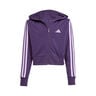 3Stripes Full-Zip Crop Trainingsjack Meisjes - paars, mauve