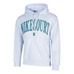 Nike Kleding Nike Court Dri-Fit Fleece Heritage Sweater Met Capuchon Heren-Lichtgrijs,Petrolblauw