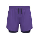 Odlo Kleding Odlo Zeroweight 5in 2in1 Hardloopshorts Heren-Paars