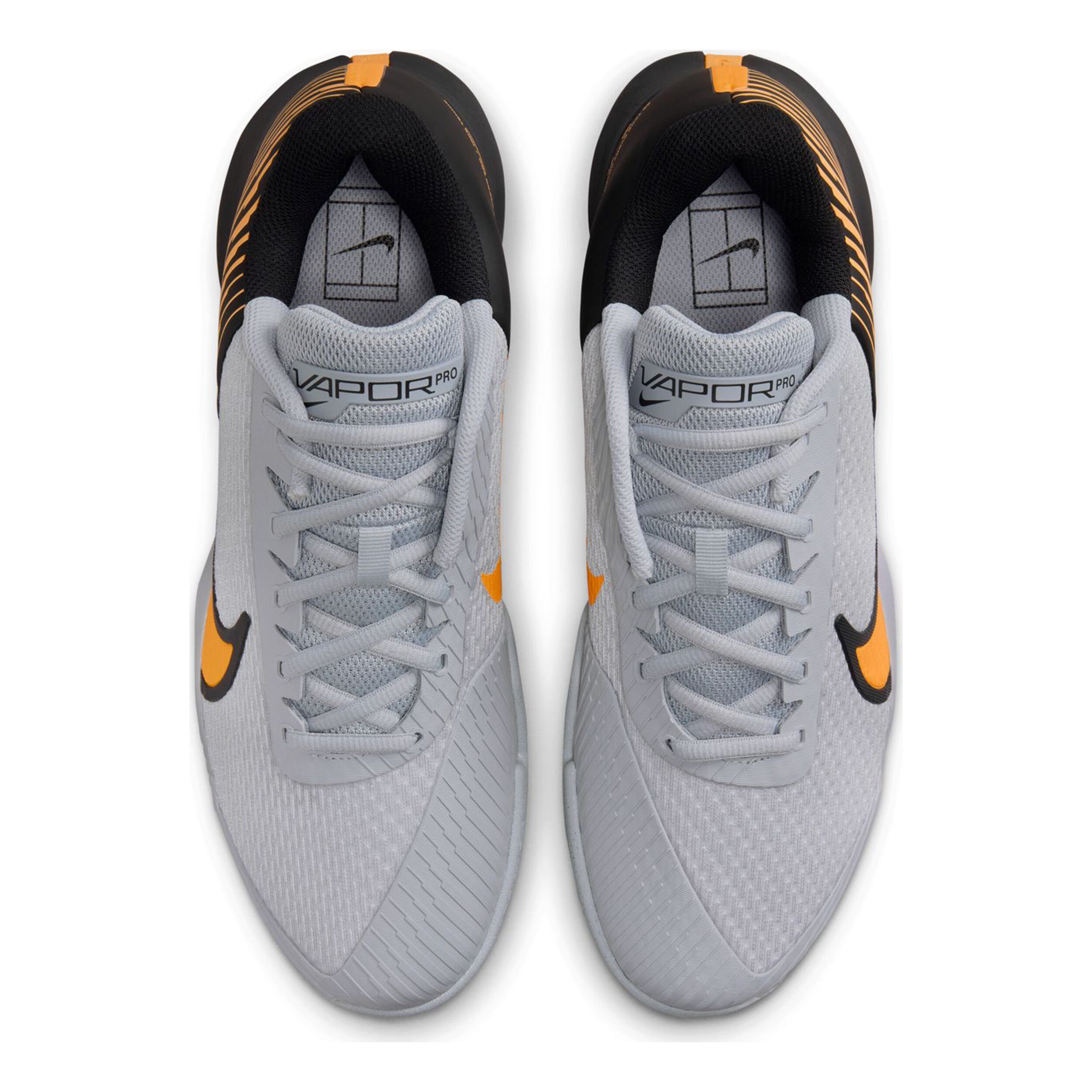 Nike Air Zoom Vapor Pro 2 Gravelschoen Heren - grijs, oranje