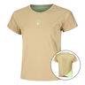 Wild Cross T-shirt Dames-Beige,Neongroen