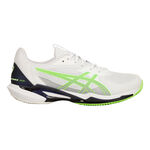 ASICS Tennisschoenen ASICS Solution Speed FF3 Gravelschoen Heren-Wit,Neongroen