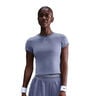 Court Dri-FIT Advantage T-shirt Dames-blaugrau,blauw-grijs
