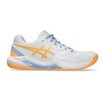 ASICS Padel schoenen ASICS Gel-Dedicate 8 Padel Schoen Dames-Wit,Oranje