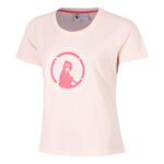 Quiet Please Kleding Quiet Please Endlessly Bracket T-shirt Dames-Roze,Veelkleurig