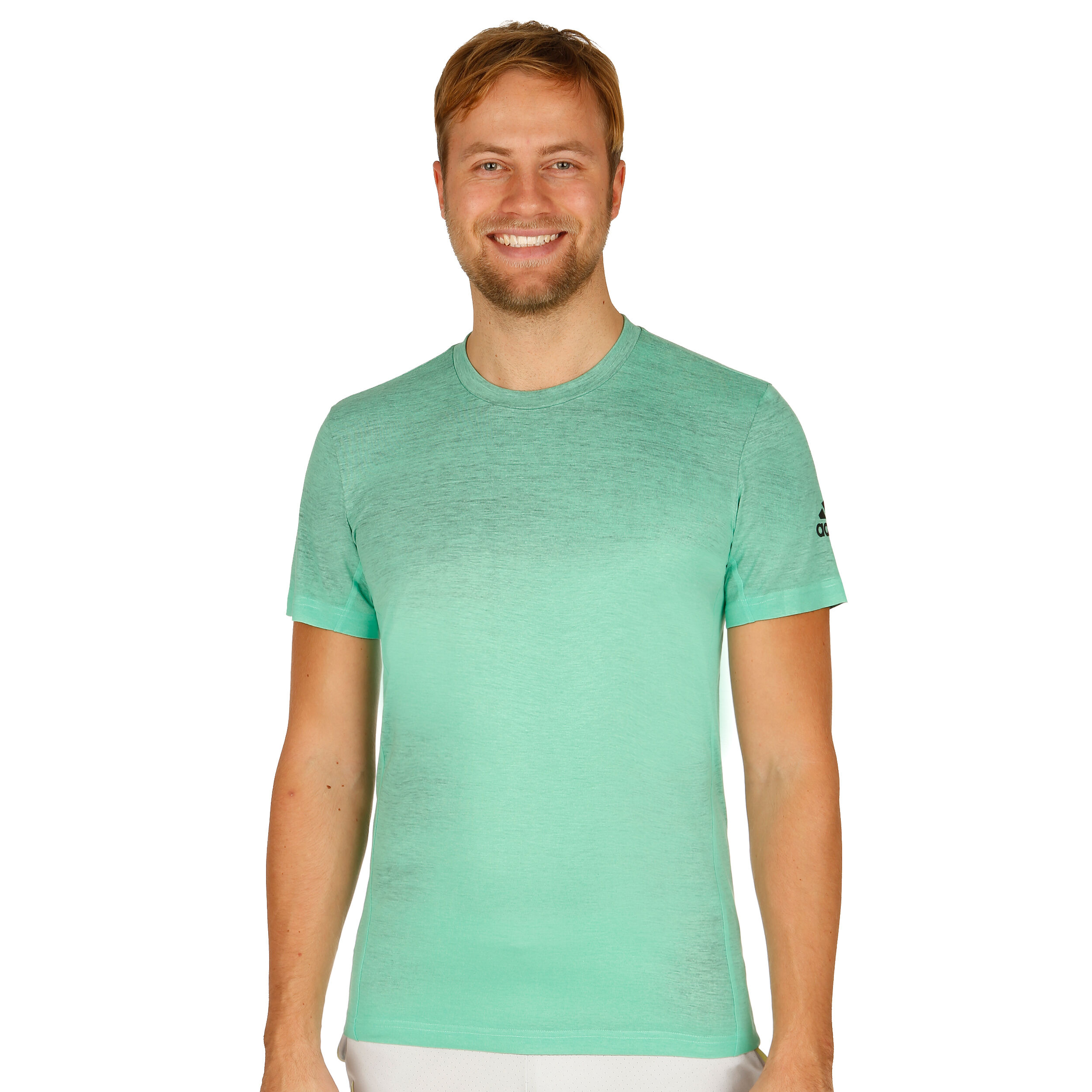 Buy adidas Printed T shirt Heren Mint Zwart online Tennis Point NL