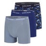 Cotton Stretch Boxer 3P Boxershort Heren-Blaugrau,Blauw