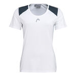 HEAD Kleding HEAD 22 Tech T-shirt Dames - wit, donkerblauw