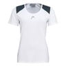 22 Tech T-shirt Dames - wit, donkerblauw