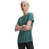 Tech Twist T-shirt Dames-groen, wit