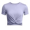 Motion Crossover Crop T-shirt Dames-Paars