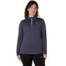 Core Winter 1/2 Zip Hardloopshirt Dames-Blaugrau