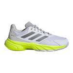 adidas Tennisschoenen adidas CourtJam Control 3 Gravelschoen Dames-Wit,Limoen