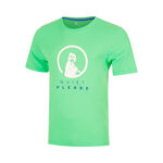 Quiet Please Tenniskleding Quiet Please Advantage Logo T-shirt Jongens - groen, wit
