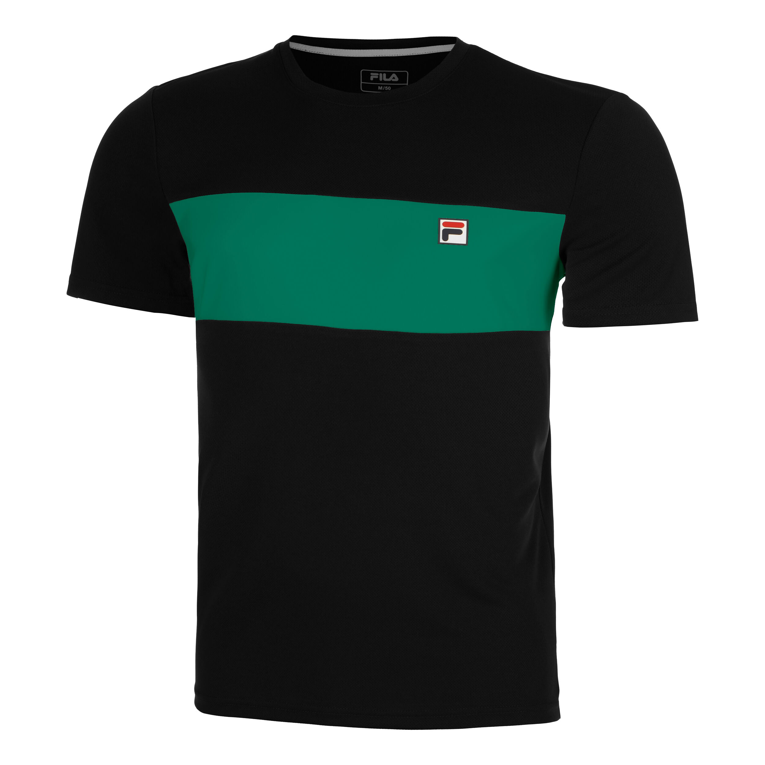 Buy Fila Bosse T shirt Heren Zwart Groen online Tennis Point NL