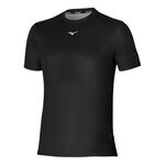 Mizuno Kleding Mizuno Core Graphic Hardloopshirt Heren-Zwart