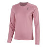 Feel the Vybe Hardloopshirt Dames-mauve