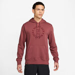 Nike Kleding Nike Court Dri-Fit Heritage Sweater met capuchon Heren-wijnrood