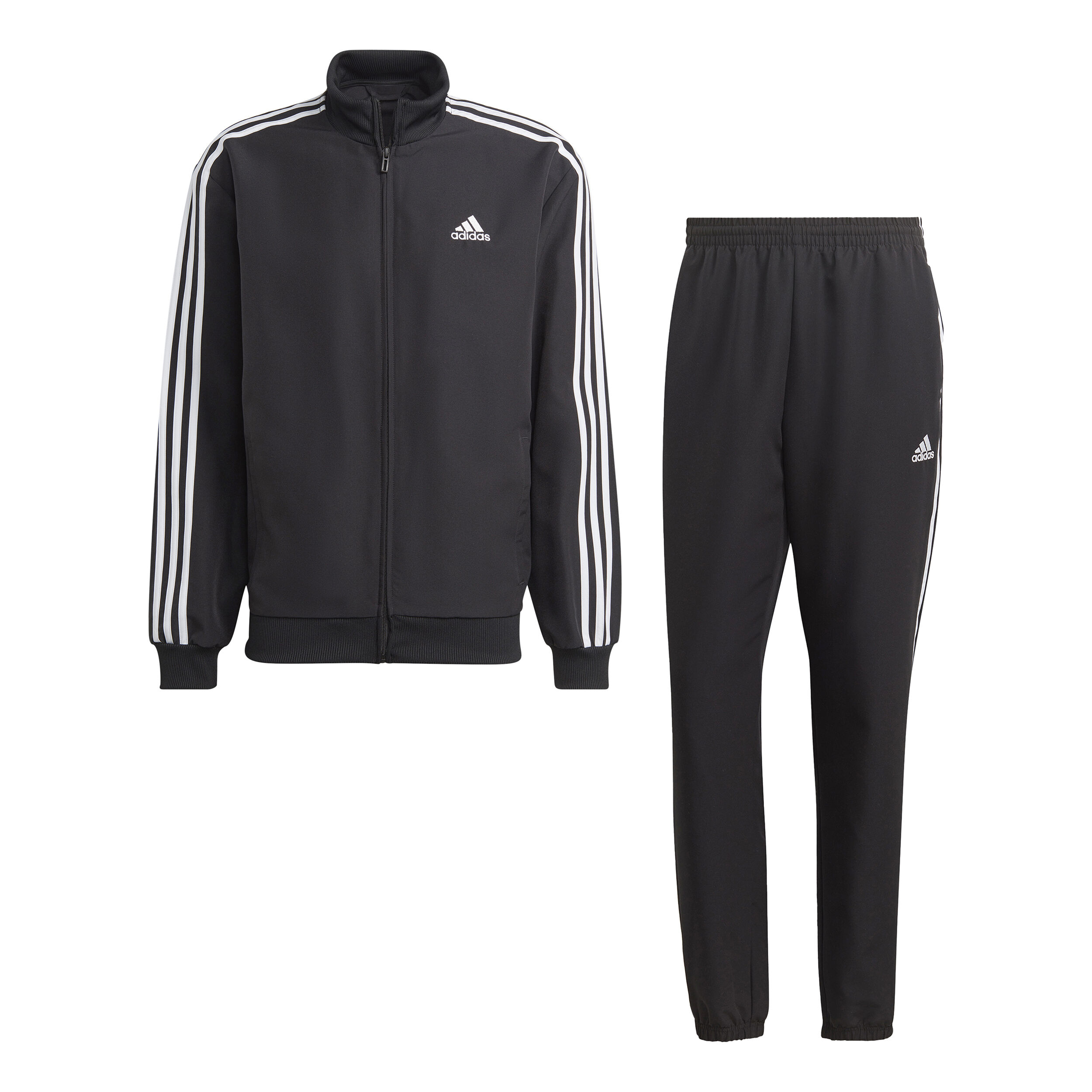 Buy adidas 3 Stripes Woven Trainingspak Heren Zwart Wit online Tennis Point NL