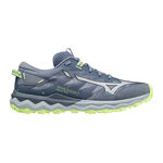Mizuno Hardloopschoenen Mizuno Wave Daichi 7 Trailschoen Dames-Grijs,Groen