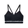 Seamless Low Long Sport-bh Dames - zwart, lichtgrijs
