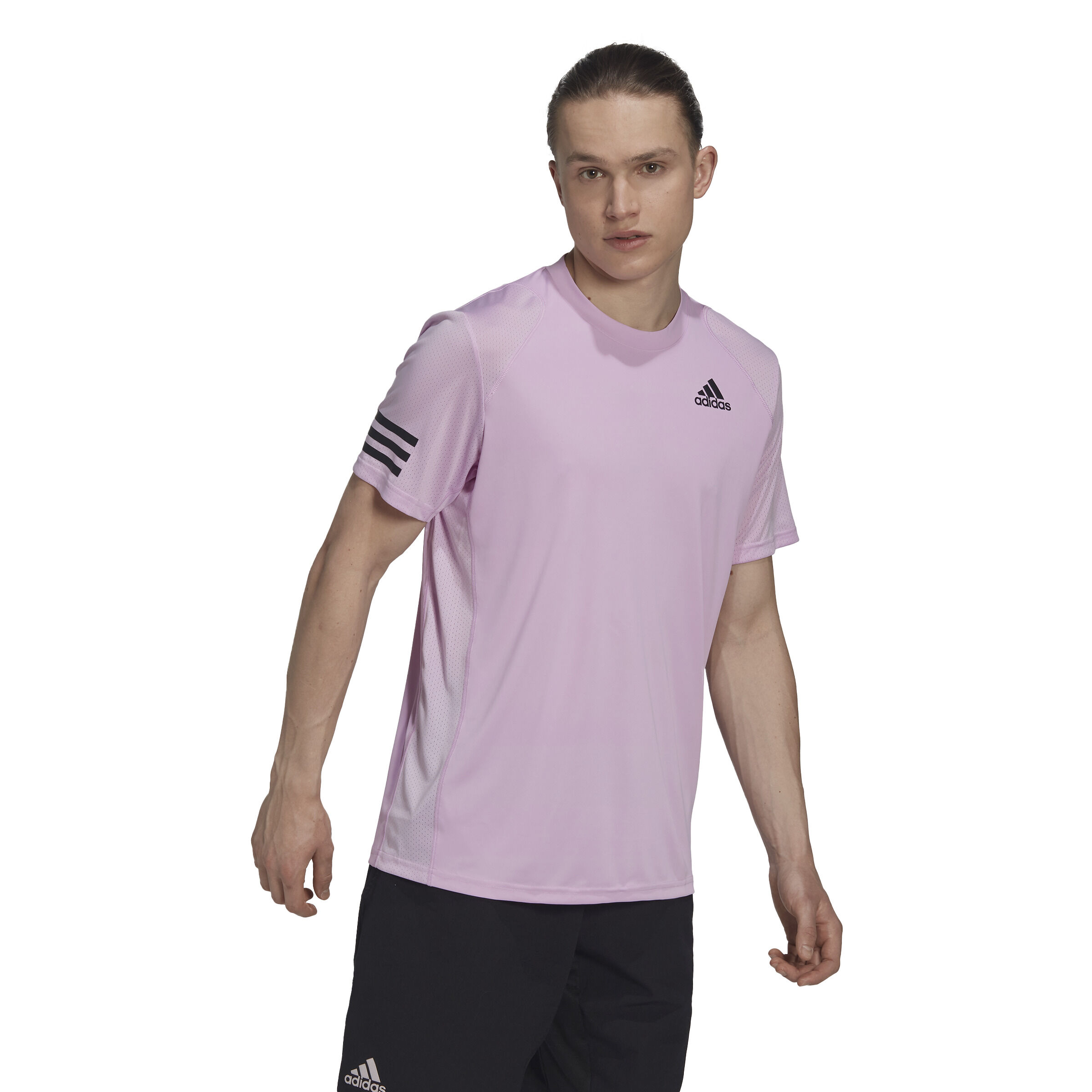 Adidas three deals stripes tee