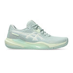 ASICS Tennisschoenen ASICS Gel-Challenger 15 Gravelschoen Dames-Blaugrau,Limoen